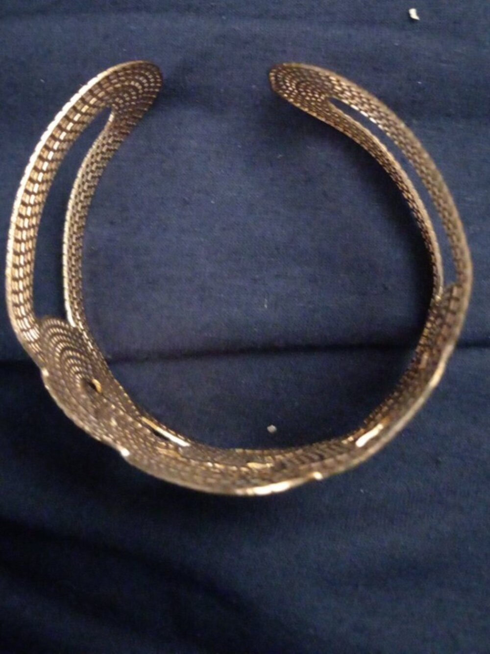 Alilang Gold Snake Wrap Cuff Bracelet Statement  –NWOT